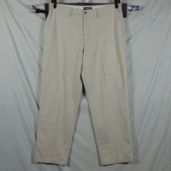 Lands' End Pants Women's Cream/Off White Denim Chino Khaki Size XL - Picture 1 of 8